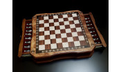 Шахматы "Сражение" клен антик