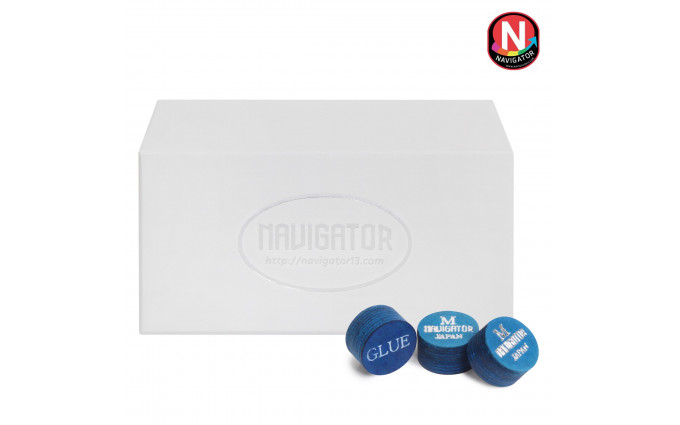 Наклейка для кия Navigator Blue Impact Snooker ø11мм Medium 1шт.