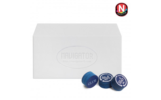 Наклейка для кия Navigator Blue Impact ø13мм Grip Soft 1шт.