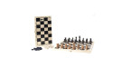 Игра 2в1 малая с классическими буковыми шахматами (шахматы, шашки) "Классика" (400*200*60)