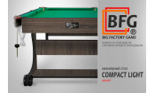 Бильярд BFG Compact Light 6 (Анкор) (РП, анкор темный (ЛДСП), ЛДСП_16, Сукно Euro Pro 30 ш1.98м, Х/б сетка)