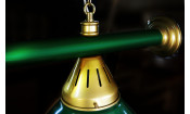 Лампа STARTBILLIARDS 2 пл. металл (плафоны зеленые,штанга зеленая)
