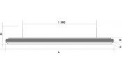 Лампа Evolution 4 секции сосна (ширина 600) (№4 ,фурнитура золото)