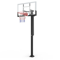Баскетбольная стойка стационарная UNIX Line B-Stand-TG 54"x32" R45 H230-305 см