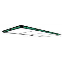 Лампа плоская  люминесцентная  «Flat II» ( 300x120x7,5 см, 15 неон. тр., зеленая)