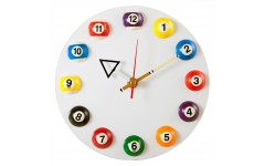 Часы настенные «12 шаров» D20,5 см (белые), пластик