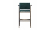 Кресло бильярдное (мягкое сиденье + мягкая спинка, цвет зеленый)