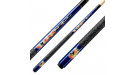 Кий для пула 2-pc   "Kids Classic Flames CF-01" (синий] 123 cm с оплеткой ирландский   лен